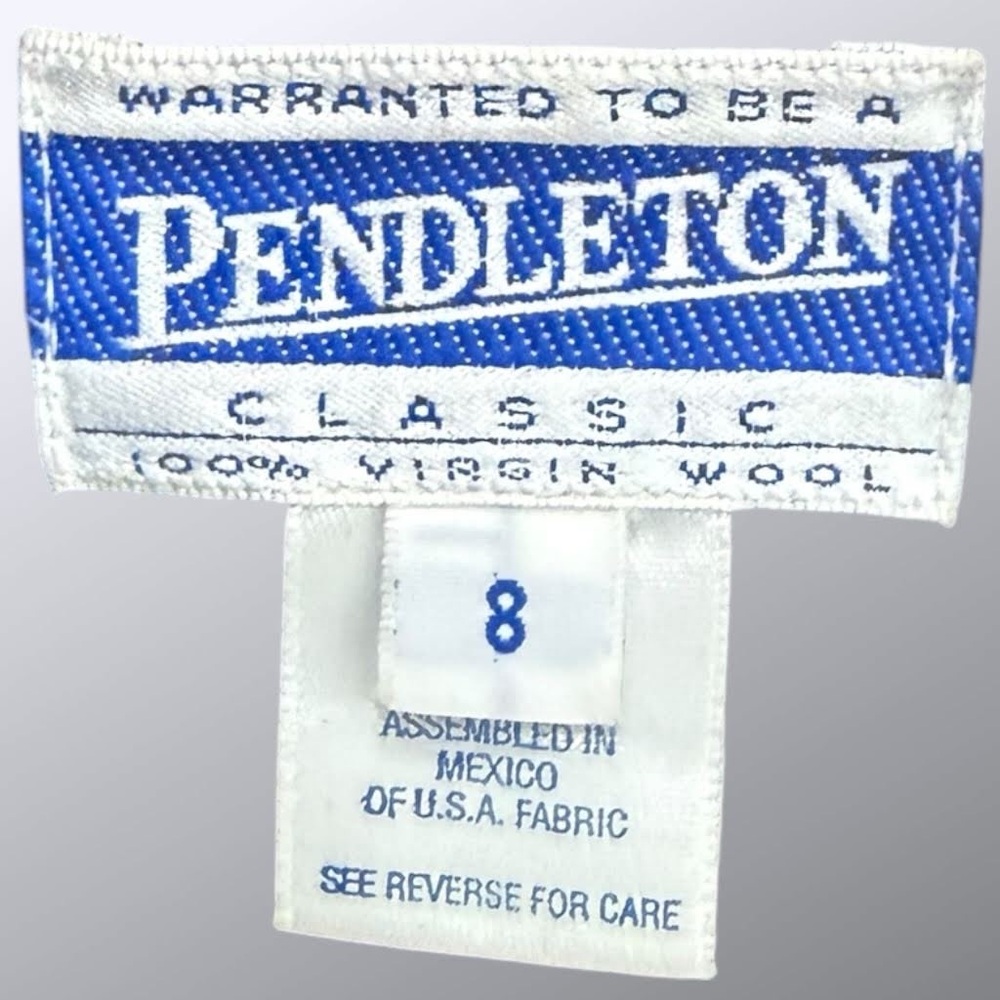 Pendleton‎ Classic Black 100% Virgin Wool Blazer Jacket Size 8 T308-159 - Picture 3 of 8